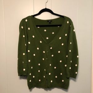 TALBOTS Polka dot cardigan